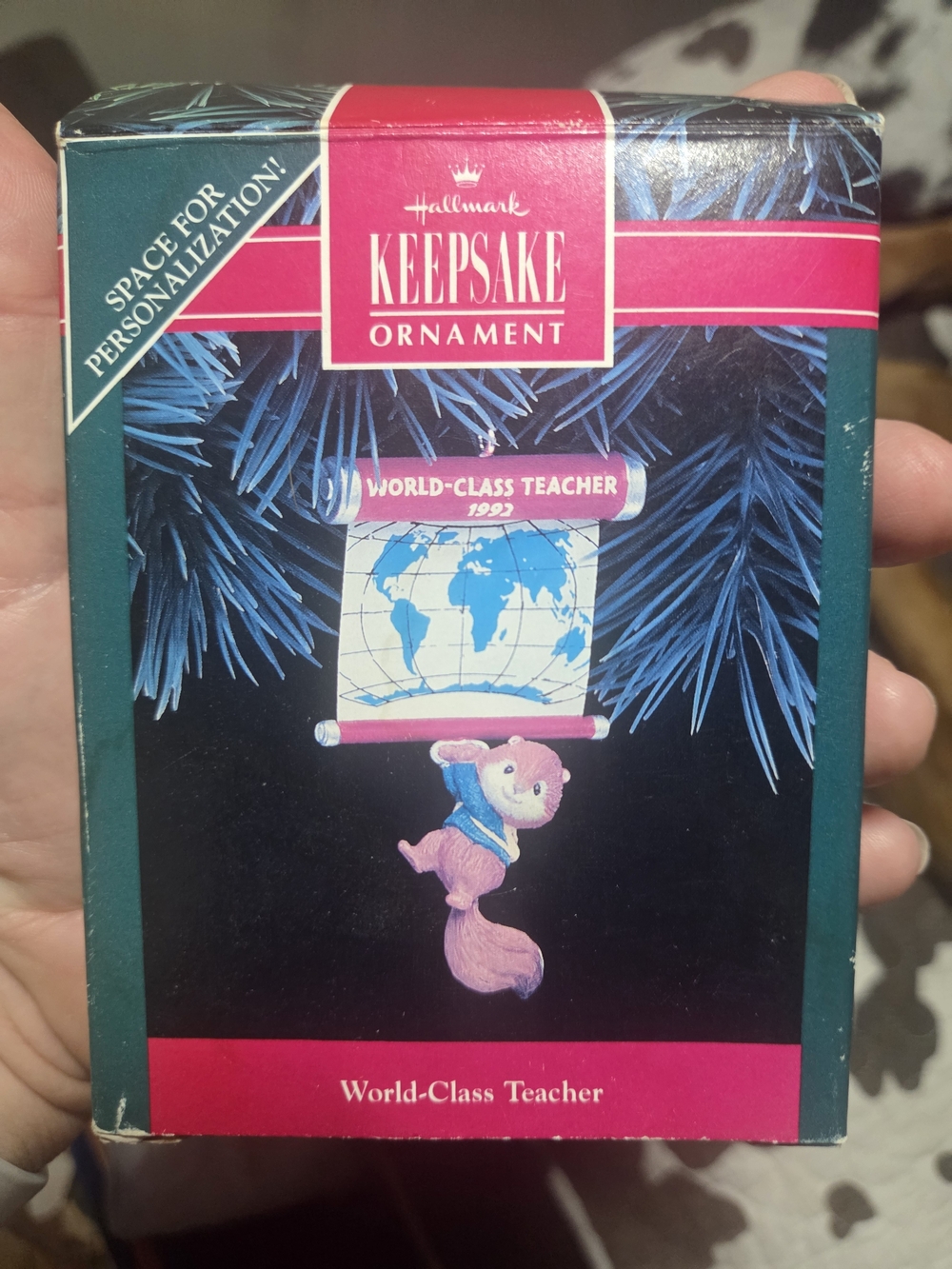 Hallmark Keepsake Ornament World Class Teacher 1992